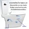 Blue diamond Two piece toilet Model FH 2571S single flush(press on side)