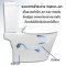 Blue diamond Two piece toilet Model FH 2571T dual system(press top)