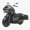 Mainan Motor Aki Anak Motor Aki Yukita 8187 HARLEY COUNTRY MOTOR Ban Karet - Putih