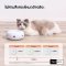HomeRunPet Cat Teaser ของเล่นแมวสมาร์ทโดนัทปรับโหมดได้ 3 โหมด ความเร็วต่ำ กลาง และสูง