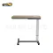 Wood Grain ABS Overbed Table | Gas Spring Height Adjustable Hospital Bed Table