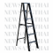 Newcon Black color Standard A-Shaped Aluminium Folding Ladder 6 Feet