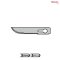 ใบมีดเซฟตี้ SLIM KNIFE BLADES B114 001 S05 (50 ใบ/เเพ็ค)