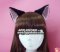 [[พร้อมส่ง]] หูแมว หูแมวคอสเพลย์ แฟนซี คอสเพลย์ cosplay แบบที่คาดผมสีดำหูในชมพู ขนสั้น