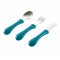 Stainless steel training cutlery Knife / Fork / Spoon - BLUE