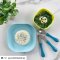 Stainless steel training cutlery Knife / Fork / Spoon - BLUE