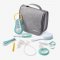 Hanging Toiletry Pouch with 9 Accessories - Grey