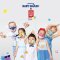 GQWhite™ Kids Mask หน้ากากผ้าเด็กลาย Pinkfong Daddy Shark (Blue)