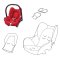 คาร์ซีท คาร์บริโอฟิกซ์​  CabrioFix  - Maxi-Cosi  **ราคาปกติ 13,900 มีค่าส่งเพิ่ม 300 บาท โดยค่าส่งได้รวมกับราคาข้างล่างแล้ว**