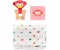 Petit Collage  ชุดของขวัญเด็กอ่อน ลายช้าง (ไม้กัด + หนังสือ Board Book + ผ้าอ้อม)  Baby Gift Set