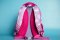 กระเป๋าเป้นักเรียน รุ่น Polyester "บัลเล่ต์" สีม่วง/ชมพู