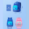 กระเป๋านักเรียน รุ่น Coral "Whale" สีน้ำเงิน (XL)