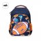 กระเป๋านักเรียนรุ่น Polyester "ฟุตบอล" สีน้ำเงิน/ส้ม (L)