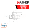 AIGNEP – SERIES 6340 TUBE – FEMALE RP ISO 7 VALVE