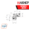 AIGNEP – SERIES 85111 ORIENTING ELBOW MALE ADAPTOR “UNIVERSAL SHORT”