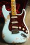 Fender Stratocaster Customshop 1969 heavy relic sonic blue handwound pu 2021  (3.6kg)