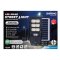 SHINING โคมไฟถนน LED Solar Street Light 100W Daylight 6500k แสงสีขาว ควบคุมด้วยรีโมท TOSHIBA LIGHTING หลอดไฟโตชิบา
