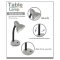 Table Lamp E27 Base Grey