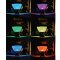 LED Solar Pole Top 3W 3CCT+RGB Remote