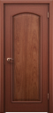 ประตูไม้แดงเอ็นจิเนียร์บานลูกฟัก1ช่องโค้ง(ไม่ทำสี) 90x200 ซม.