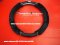  Black leather steering wheel cover, VIP mink crown For all car models