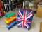 Restoring a suitcase British flag pattern
