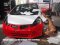 Wrap สติกเกอร์เปลี่ยนสีรถยนต์ Honda Jazz สีแดง เป็นสีขาวมุก