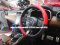 Black red PU leather steering wheel cover for all car models