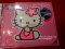 แผ่นรองกันลื่นลาย Hello Kitty ขาวชมพู สำหรับรถทุกรุ่น