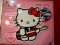 แผ่นรองกันลื่นลาย Hello Kitty ขาวแดง สำหรับรถทุกรุ่น