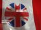 สติกเกอร์ยางฝาถังน้ำมันสำเร็จรูป Mini ทุกรุ่น ลายธงชาติอังกฤษแดงน้ำเงินออริจินัล