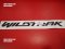 สติกเกอร์ตรงรุ่น Wildtrak สีดำติดท้ายรถ Ford Ranger 2013