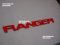 โลโก้ติดกระจังหน้าตรงรุ่นสำหรับ Ford Ranger All New 2013 สีแดง