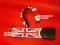 ชุดเซทครอบกุญแจรีโมทลายธงชาติอังกฤษแดงน้ำเงินออริจินัล Mini F56,CountryMan
