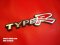 โลโก้ Type R แดงขอบดำ สำหรับรถทุกรุ่น
