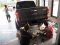 Ford Ranger สีฟ้า Wrapสติกเกอร์เคฟล่าสีเหลือง