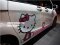 Honda Freed สีขาวแต่งลายHello Kitty สีชมพู