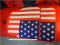 ผ้ายางปูพื้นลาย ธงชาติอเมริกาแดงน้ำเงินขาว สำหรับรถทุกรุ่น