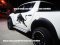 Mitsubishi Triton สีขาวแต่งลายข้างดำด้านRedblue