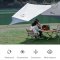 Naturehike ทาร์ป UPF50+ Hexagon tarp with 2 poles - grey blue