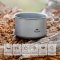 Naturehike หม้อ กระทะ แคมป์ปิ้ง Ultralight Titanium (ขายแยกชิ้น)
