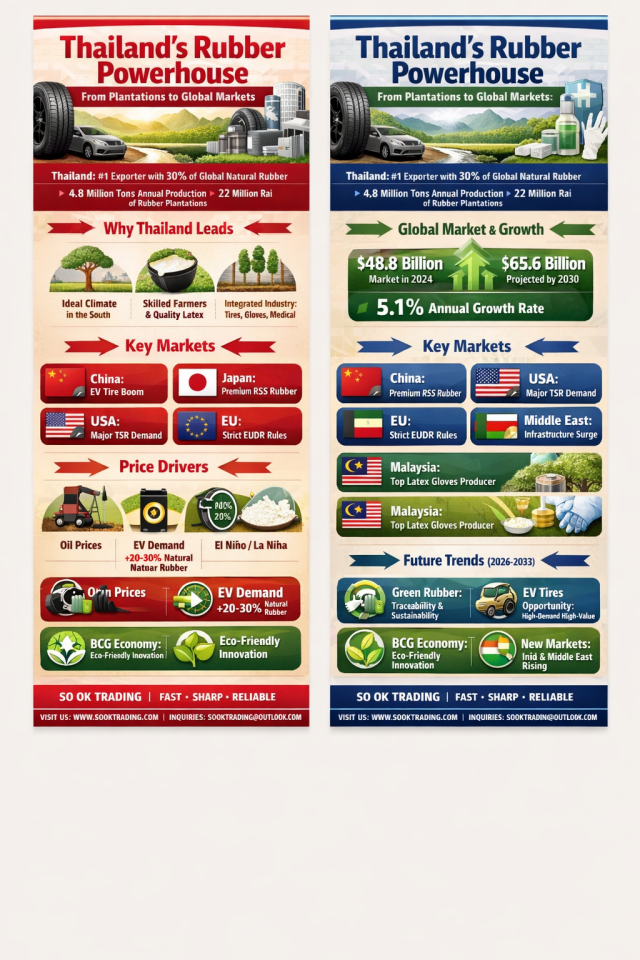 Thai Natural Rubber: From Plantations to Global Strategic