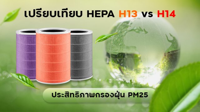 เปรียบเทียบ HEPA H13 vs H14 ประสิทธิภาพกรองฝุ่น PM25