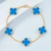 yellow gold, Blue Agate