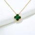 yellow gold, malachite