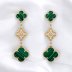 yellow gold, diamond, malachite