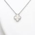 white gold, mother of pearl