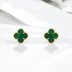 yellow gold, malachite