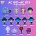 AC 001-AC 013 K-pop Demon Hunter Keychain Set