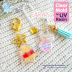 Ear 45 Bell & Ornament Clear Mold